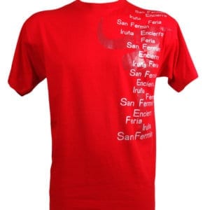TEE-SHIRT HOMME PARIS ROUGE SAN-FERMIN