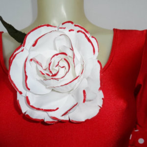 FLEUR FLAMENCO BICOLOR  A QUEUE EN 6 COULEURS