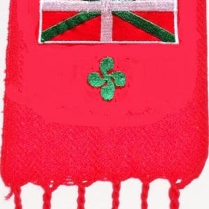 CEINTURE, CINTA ROUGE DRAPEAU EUSKADI