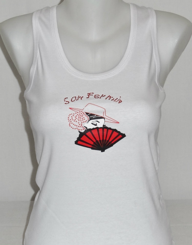 DEBARDEUR, DOS NAGEUR , GITANE SAN-FERMIN BLANC