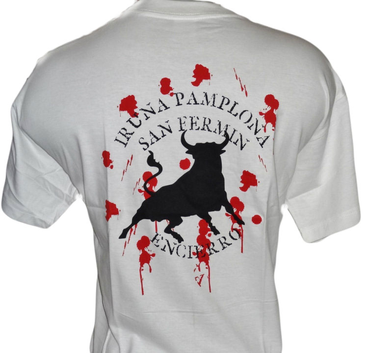 TEE-SHIRT HOMME SANGRE SAN-FERMIN BLANCHE – Image 2