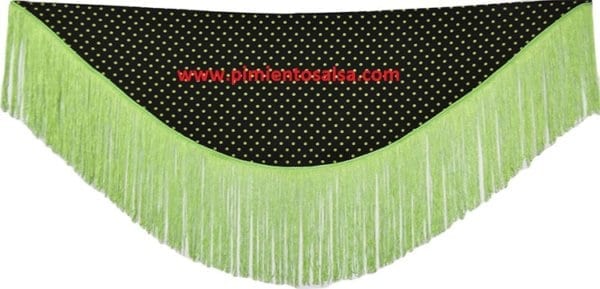 MANTON ; CHALE ; TRIANGLE , NOIR A POIS VERT
