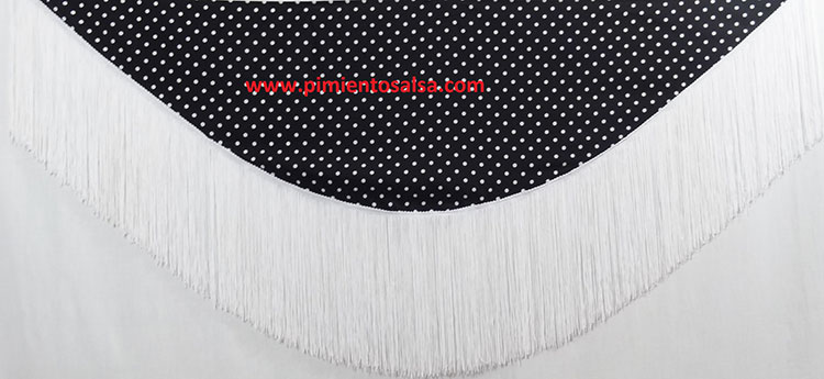 MANTON ; CHALE ; TRIANGLE , NOIR A POIS BLANC