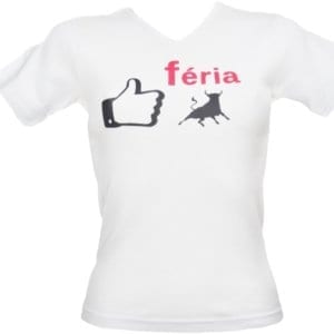TEE-SHIRT FEMME LIKE BLANC
