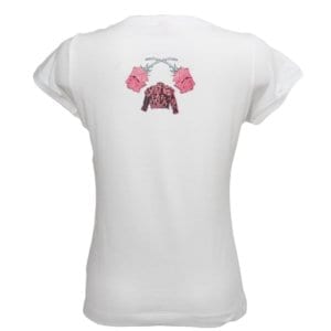 TEE-SHIRT FEMME ROSA BLANC