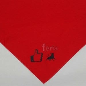 FOULARD SERIGRAPHIE ROUGE J LIKE