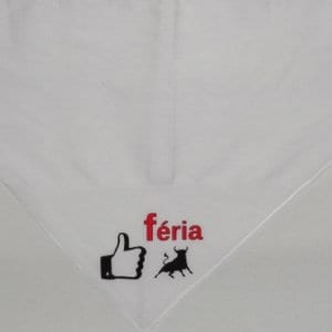 FOULARD SERIGRAPHIE BLANC J LIKE