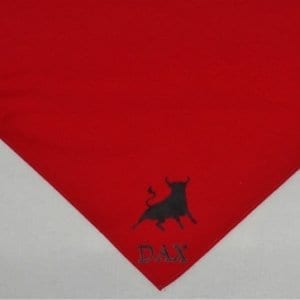 FOULARD SERIGRAPHIE ROUGE FURI DAX