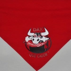 FOULARD SERIGRAPHIE ROUGE QUE CALOR DAX