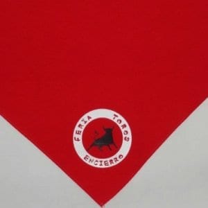FOULARD SERIGRAPHIE ROUGE TORO CERCLE
