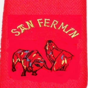CEINTURE, CINTA ROUGE TORO MALI  SAN-FERMIN