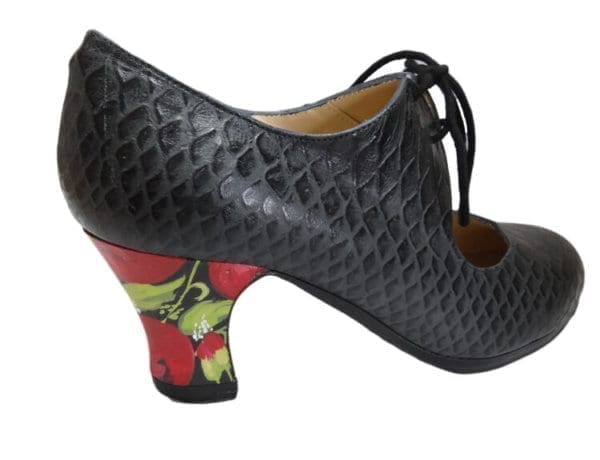 Chaussure de Flamenco Begoña talon peint main