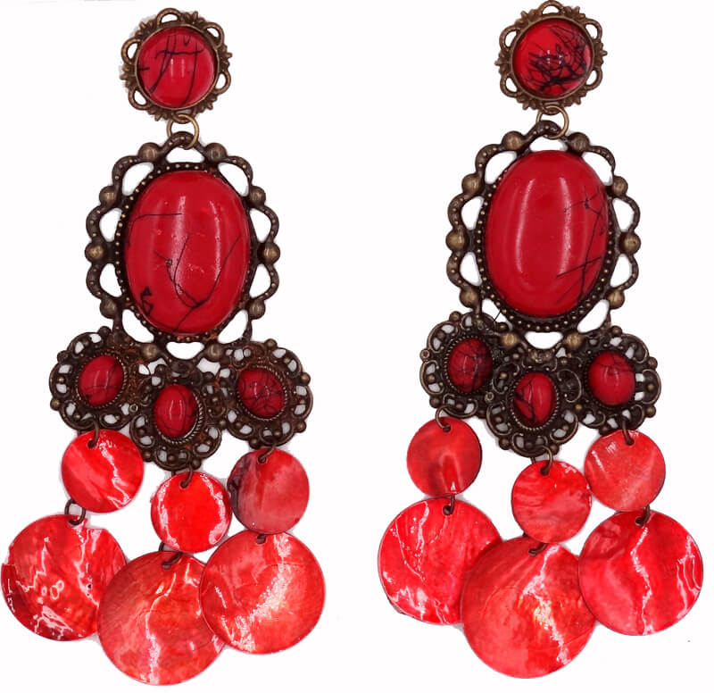 Boucle d'oreille flamenco