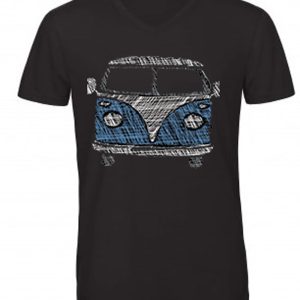 T-SHIRT HOMME VAN,COMBI,VINTAGE,19716,BLEU