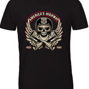 Tee-shirt biker noir